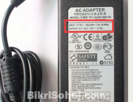 Used Genuine Samsung NP-R50 NP-R505 AC Adapter Charger 90W
